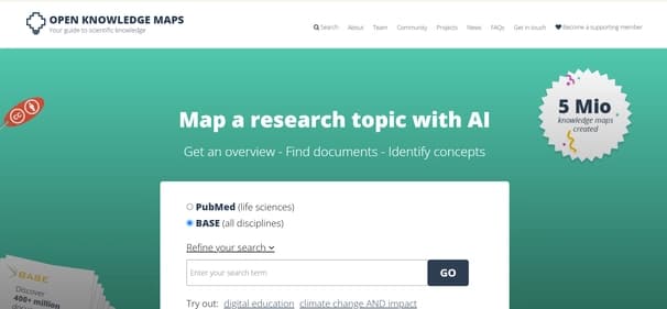 Open Knowledge Maps - Tool thumbnail
