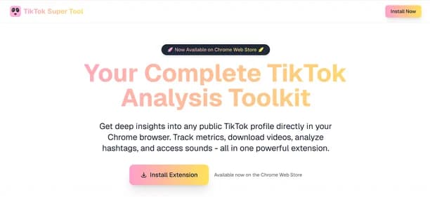 Pandanalytics TikTok Super Tool thumbnail