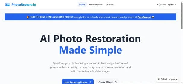 PhotoRestore.io - Tool thumbnail