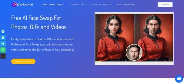 Pixnova Face Swap - Tool thumbnail