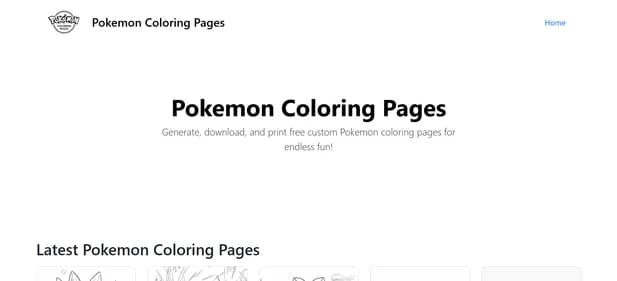Pokemon Coloring Pages - Tool thumbnail