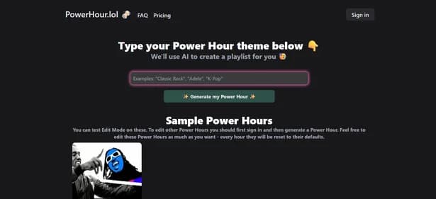 PowerHour.lol - Tool thumbnail