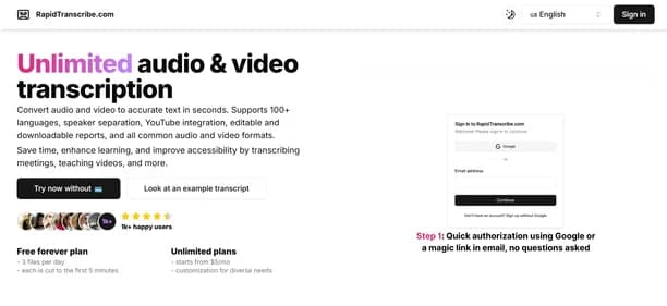 RapidTranscribe thumbnail