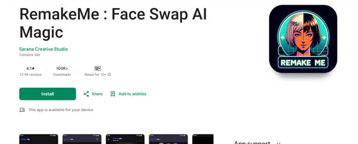 RemakeMe Face Swap AI Magic - Tool thumbnail