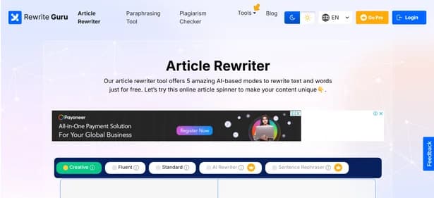 RewriteGuru - Tool thumbnail