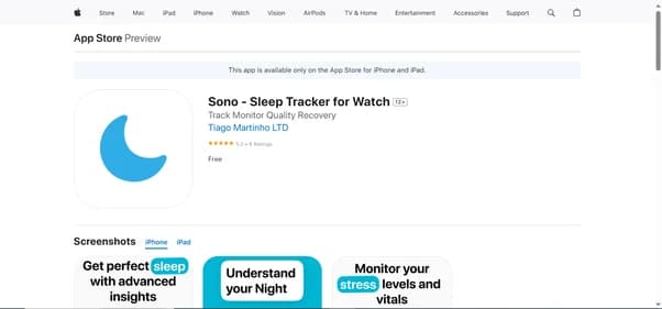 Sono - Sleep Tracker for Watch - Tool thumbnail