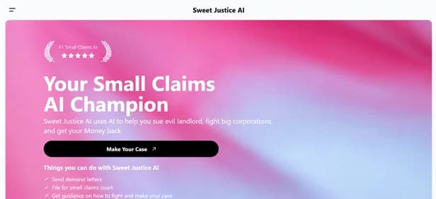 Sweet Justice AI - Tool thumbnail