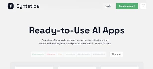 Syntetica AI - Tool thumbnail