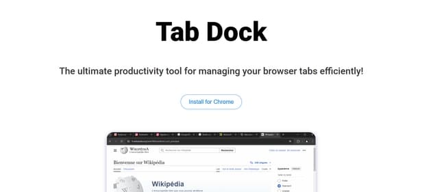 Tab Dock - Tool thumbnail