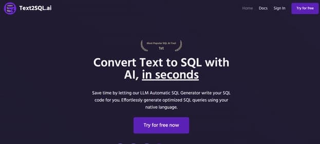 Text2SQL AI - Tool thumbnail
