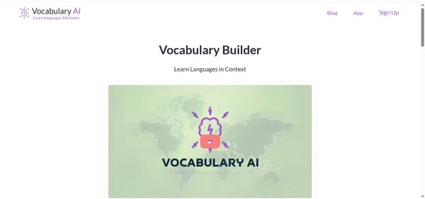 Vocabulary Live - Tool thumbnail