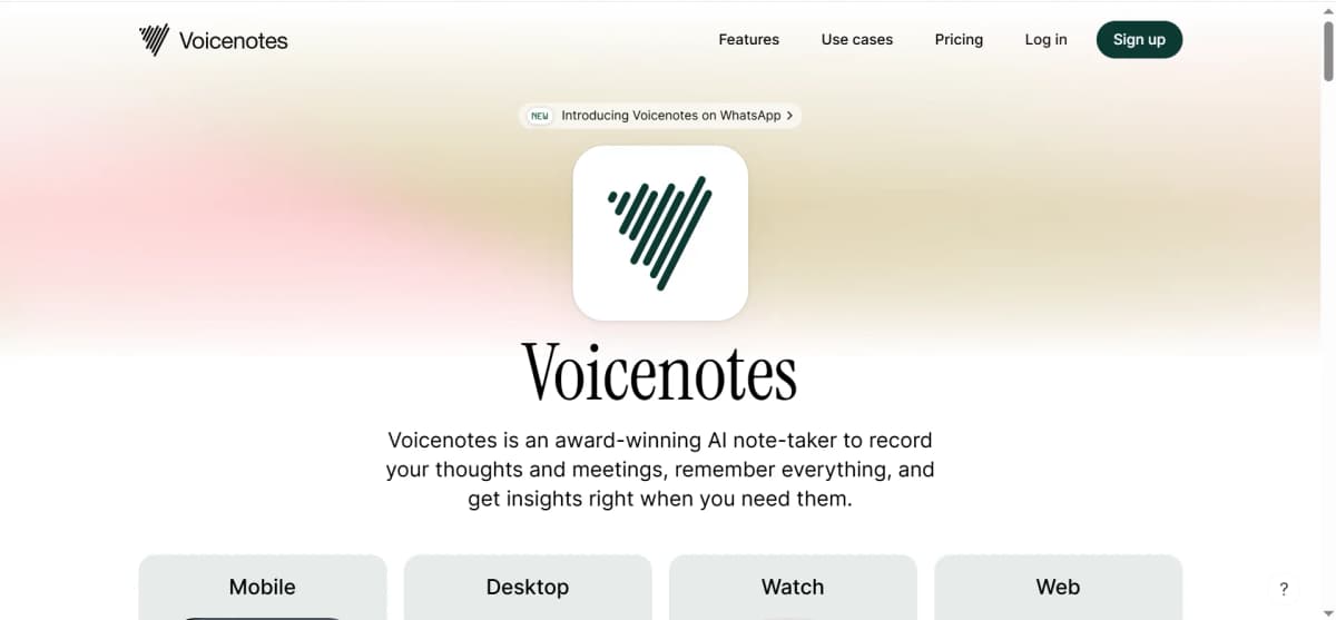 Voicenotes - Tool thumbnail