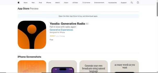 Yoodio Generative Radio - Tool thumbnail