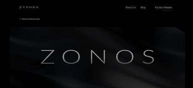 Zonos - Tool preview