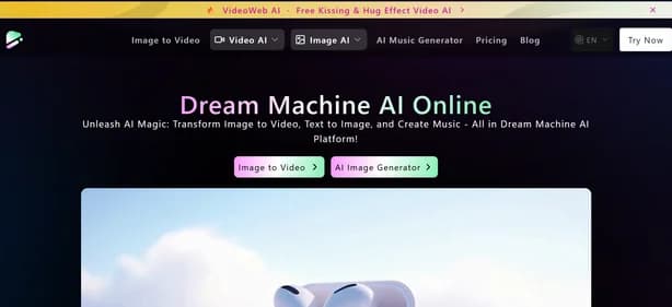 Dream Machine AI - Tool preview