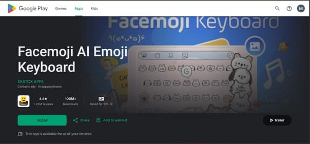 Facemoji AI Emoji Keyboard thumbnail