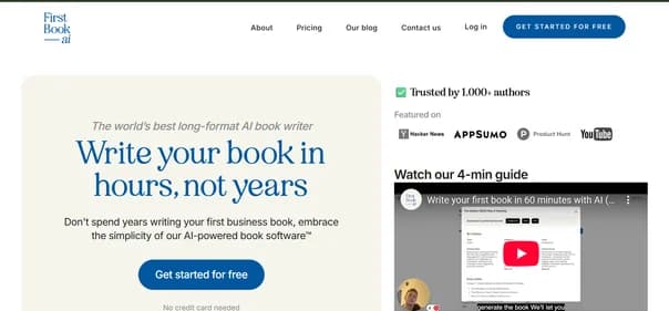 First Book AI - Tool thumbnail