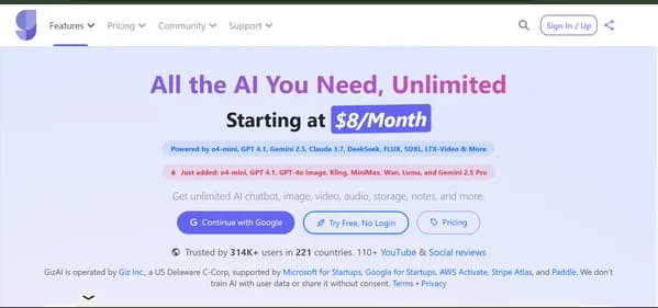 Giz AI - Tool thumbnail