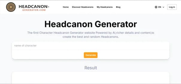 Headcanon Generator - Tool thumbnail