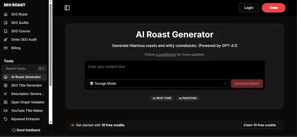 AI Roast Generator - Tool thumbnail