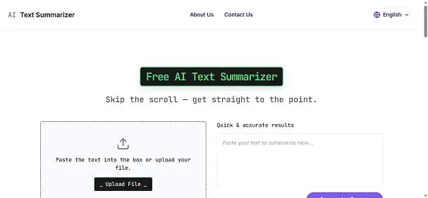 AI Text Summarizer net - Tool thumbnail