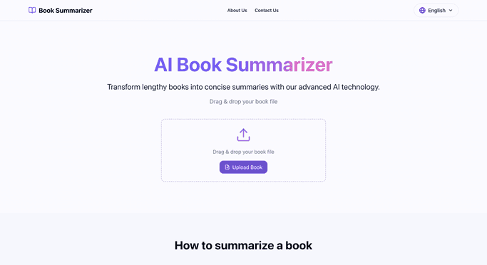 AI Book Summarizer - Tool thumbnail