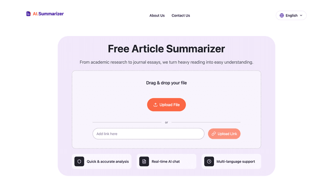 Free AI Article Summarizer - Tool thumbnail