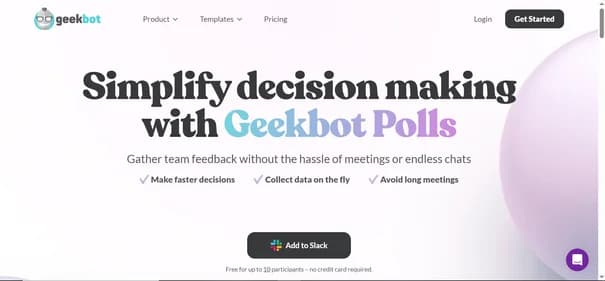 Geekbot Polls - Tool thumbnail