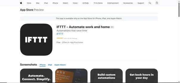 IFTTT Mobile App thumbnail