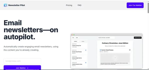 Newsletter Pilot - Tool thumbnail