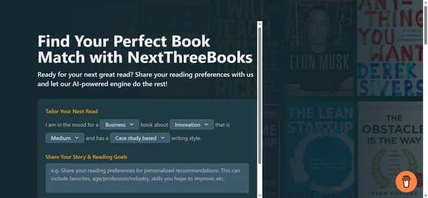 NextThreeBooks - Tool thumbnail