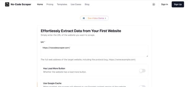 No-Code Scraper