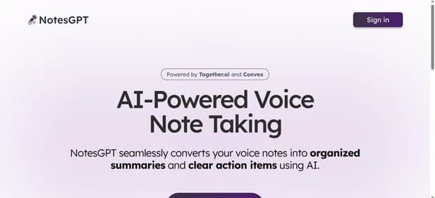 NotesGPT - Tool thumbnail
