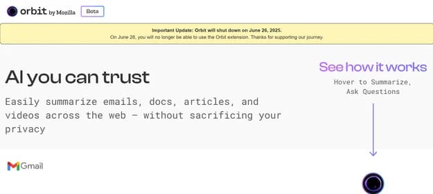 Orbit by Mozilla - Tool thumbnail