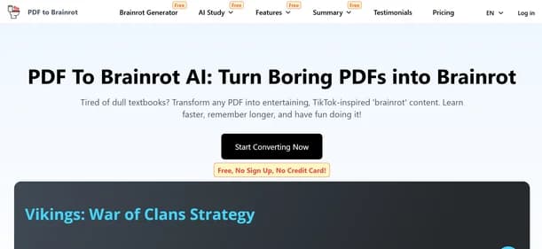 PDF to Brainrot AI