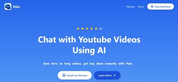 Palo AI YouTube Assistant - Tool thumbnail