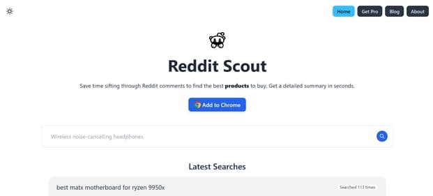 RedditScout - Tool thumbnail