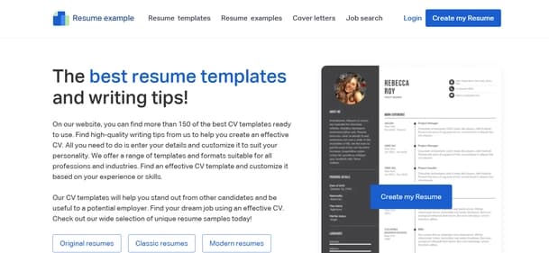 Resume Example - Tool thumbnail