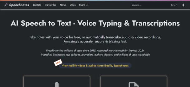 Speechnotes - Tool thumbnail