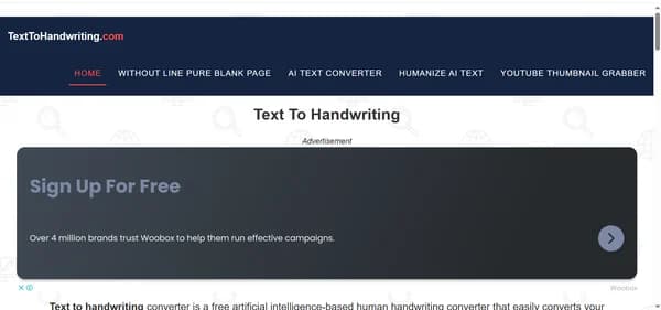Text to Handwriting - Tool thumbnail
