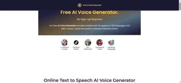 The AI Voice Generator - Tool thumbnail