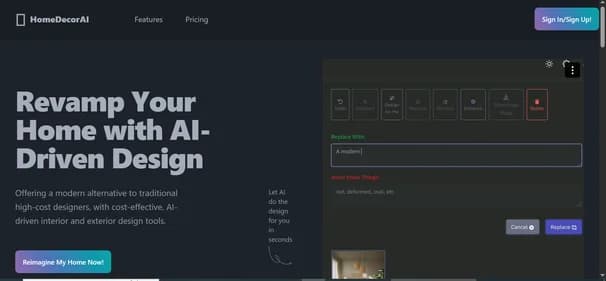 TheHomeDecorAI - Tool thumbnail