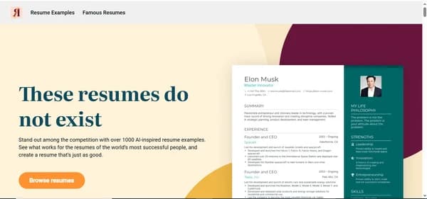 These Resume Does Not Exist - Tool thumbnail