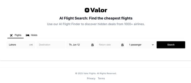 Valor Flights thumbnail