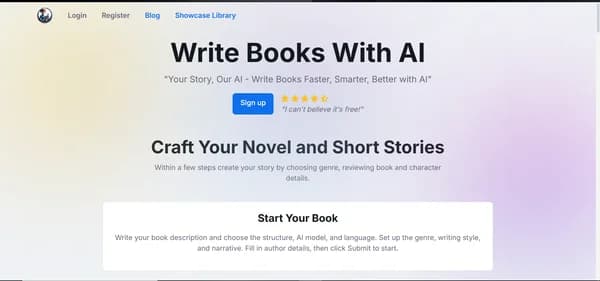 Write Books with AI - Tool thumbnail
