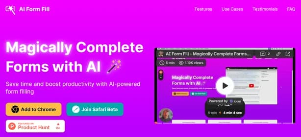 AI Form Fill - Tool thumbnail