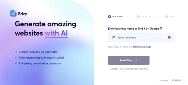 Brizy AI - Tool thumbnail