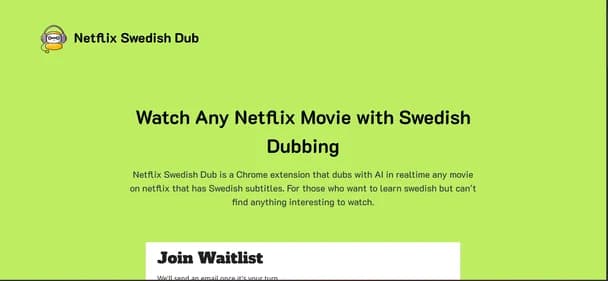 Netflix Swedish Dub