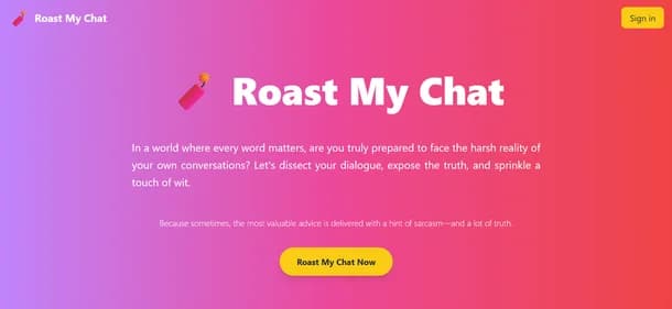 Roast My Chat - Tool thumbnail