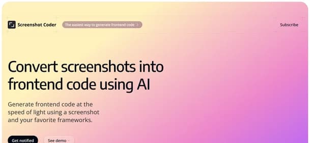 Screenshot Coder - Tool thumbnail